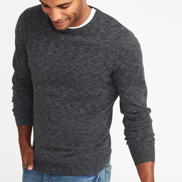 Old Navy Heathered Crew-Neck Sweater for Men - Picture 5 of 5